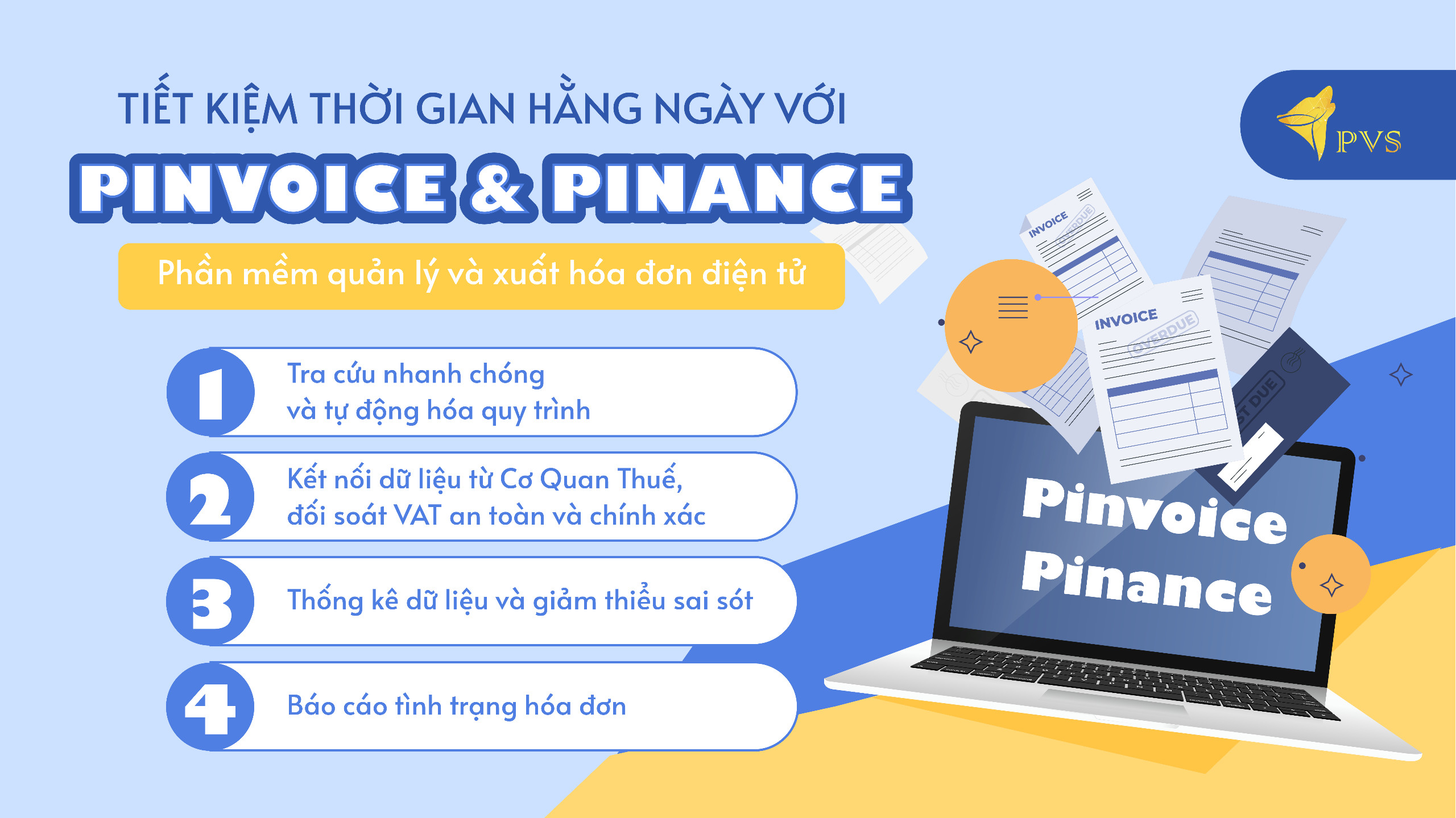 Tiết kiệm thời gian hàng ngày với Pinvoice và Pinance: Phần mềm quản lý và xuất hóa đơn điện tử